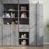 Image de vidaXL Buffet haut - Gris béton