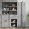 Image de vidaXL Buffet haut - Sonoma gris 45x42,5x185 cm
