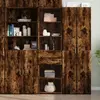 Image de Vidaxl Buffet Haut Chêne Fumé 50x42,5x185 cm