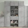 Image de vidaXL Buffet haut 70x42,5x185 cm - Gris béton