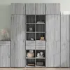 Image de VIDAXL Buffet Haut Sonoma Gris 70x42.5x185 cm