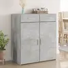 Image de vidaXL Buffet gris béton bois d'ingénierie