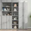 Image de vidaXL Buffet haut gris béton