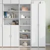 Image de VidaXL Buffet haut - Blanc 50x41x185 cm