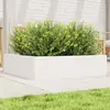 Image de vidaXL Jardinière Blanc 90x90x23 cm Bois de Pin Massif