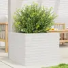 Image de vidaXL Jardinière bois de pin blanc 60x60
