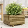 Image de vidaXL Jardinière Blanc - 40x40x26,5 cm Pin Massif