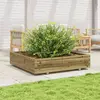 Image de vidaXL Jardinière 110x110x26,5 cm - Pin imprégné