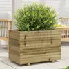 Image de vidaXL Jardinière en bois imprégné