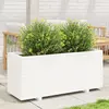 Image de vidaXL Jardinière blanc bois pin