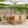 Image de VidaXL Ensemble à manger de jardin 7 pcs - Beige