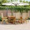 Image de VIDAXL Ensemble à manger 7 pcs - Beige
