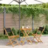 Image de VIDAXL Ensemble de bistro 3 pcs - Noir