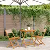 Image de VIDAXL Ensemble de bistro - 3 pcs - Taupe