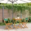 Image de vidaXL Ensemble de bistro 3 pcs - Feuilles Verte