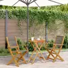 Image de vidaXL Ensemble de bistro 3 pcs gris