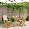 Image de VIDAXL Ensemble de bistro 3 pcs Beige