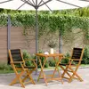 Image de vidaXL Ensemble de bistro 3 pcs - Noir