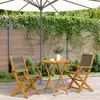 Image de VidaXL Ensemble de Bistro 3 Pcs - Gris - Polypropylène