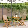 Image de vidaXL Ensemble de bistro 3 pcs - Taupe
