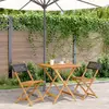 Image de VidaXL Ensemble de bistro - 3 pcs - Noir