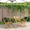 Image de VIDAXL Ensemble de bistro 3 pcs noir bois massif