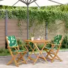 Image de vidaXL Ensemble bistro 3 pcs - Motif feuilles