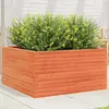 Image de vidaXL Jardinière cire marron - 90 cm