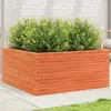 Image de vidaXL Jardinière cire marron 100x100x46 cm pin
