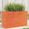 Image de vidaXL Jardinière en bois de pin 110x40x68,5 cm - Cire marron