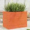 Image de vidaXL Jardinière bois de pin massif - cire marron 90x60x68,5 cm