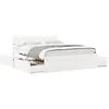 Image de vidaXL Cadre de lit sans matelas blanc 160x200 cm bois de pin massif