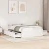 Image de vidaXL Cadre de lit sans matelas blanc 120x190 cm bois de pin massif