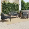 Image de vidaXL Ensemble balcon - Noir