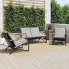 Image de vidaXL Meubles balcon 3 pcs - Noir