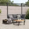 Image de Salon de jardin vidaXL - Aluminium noir