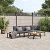 Image de vidaXL Salon de jardin 4 pcs