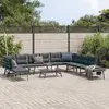 Image de vidaXL Bancs de jardin avec coussins lot de 6