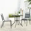Image de vidaXL Ensemble de Chaises Jardin 3 pcs Anthracite