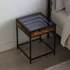Image de VIDAXL - Table de Chevet avec LED Infini