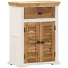 Image de Vidaxl Buffet 55x30x73 cm - Blanc et Marron