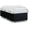 Image de vidaXL Cadre de lit sans matelas noir 90x200 cm tissu