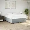 Image de vidaXL Cadre de lit sans matelas gris clair 200x200 cm tissu