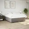 Image de vidaXL Cadre de lit sans matelas taupe 200x200 cm tissu
