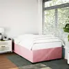 Image de vidaXL Cadre de lit sans matelas rose 120x200 cm velours