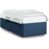Image de vidaXL Cadre de lit sans matelas bleu 80x200 cm tissu