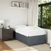 Image de vidaXL Cadre de lit sans matelas gris foncé 90x200 cm velours