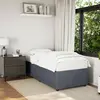 Image de vidaXL Cadre de lit sans matelas gris foncé 100x200 cm velours