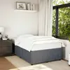 Image de vidaXL Cadre de lit sans matelas gris foncé 120x190 cm velours