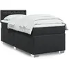 Image de vidaXL Sommier à lattes de lit avec matelas Noir 80x200cm Similicuir